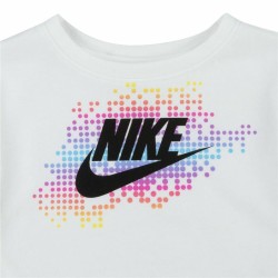 Completo Sportivo per Bambini Nike Aop Bike Azzurro Bianco Multicolore 2 Pezzi