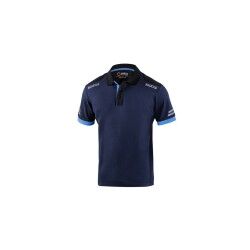 Polo a Maniche Corte Uomo Sparco TW Azzurro Blu scuro