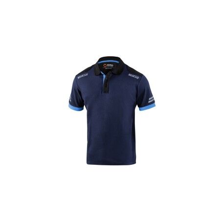Polo a Maniche Corte Uomo Sparco TW Azzurro Blu scuro