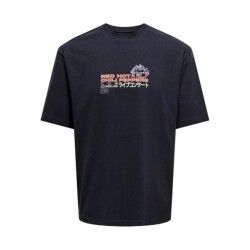 Maglia a Maniche Corte Uomo Only & Sons Onslooney Rlx Nero