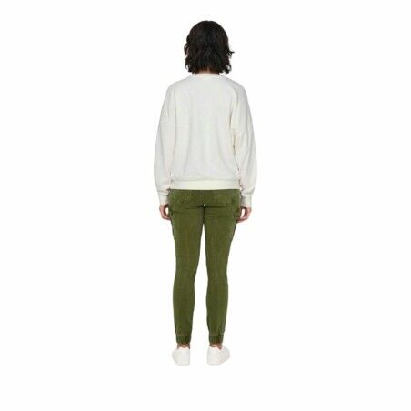 Felpa senza Cappuccio Donna Only Onllayla L/S Wings Bianco