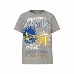 Maglia a Maniche Corte per Bambini Name It mjyg Nba Box Ous Grigio chiaro