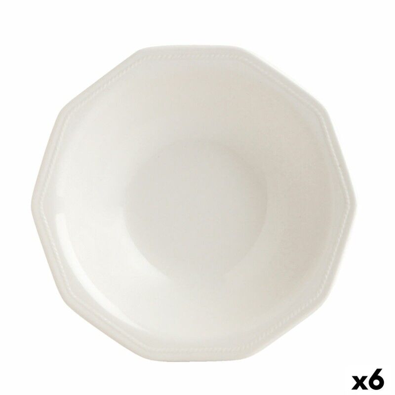 Piatto Fondo Churchill Artic Ceramica Bianco servizio di piatti (6 Unità) (ø 21,5 cm) Piatto Fondo Churchill Artic Ceramica Bianco servizio di piatti (6 Unità) (ø 21,5 cm)