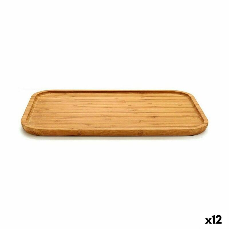 Vassoio per aperitivi Kinvara JWKW-3712-2 Marrone Rettangolare 36 x 1,5 x 24 cm (12 Unità)