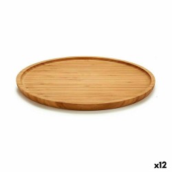 Vassoio per aperitivi Kinvara JWKW-3711-2 Marrone Rotonda 30 x 1,5 x 30 cm (12 Unità)