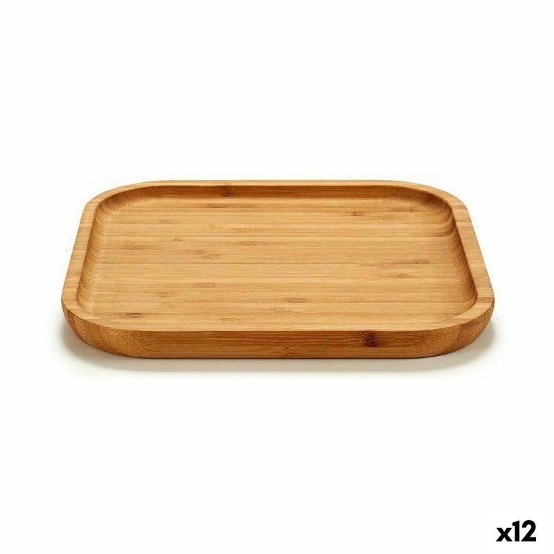 Vassoio per aperitivi Kinvara JWKW-3710 Marrone Quadrato 20 x 1,5 x 20 cm (12 Unità)