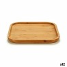 Vassoio per aperitivi Kinvara JWKW-3710 Marrone Quadrato 20 x 1,5 x 20 cm (12 Unità)