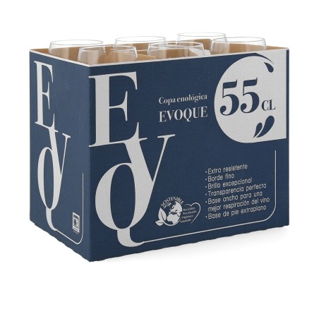Calice per vino Evoque Trasparente 550 ml (6 Unità)