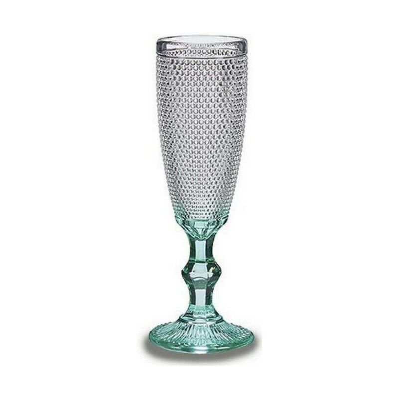 Calice da champagne Vivalto PR05720ZD/BHA6 Trasparente Turchese Vetro 185 ml Punti (6 Unità) Calice da champagne Vivalto PR05720ZD/BHA6 Trasparente Turchese Vetro 185 ml Punti (6 Unità)