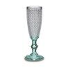 Calice da champagne Vivalto PR05720ZD/BHA6 Trasparente Turchese Vetro 185 ml Punti (6 Unità)