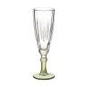 Calice da champagne Vivalto Exotic Verde Cristallo 170 ml (6 Unità)