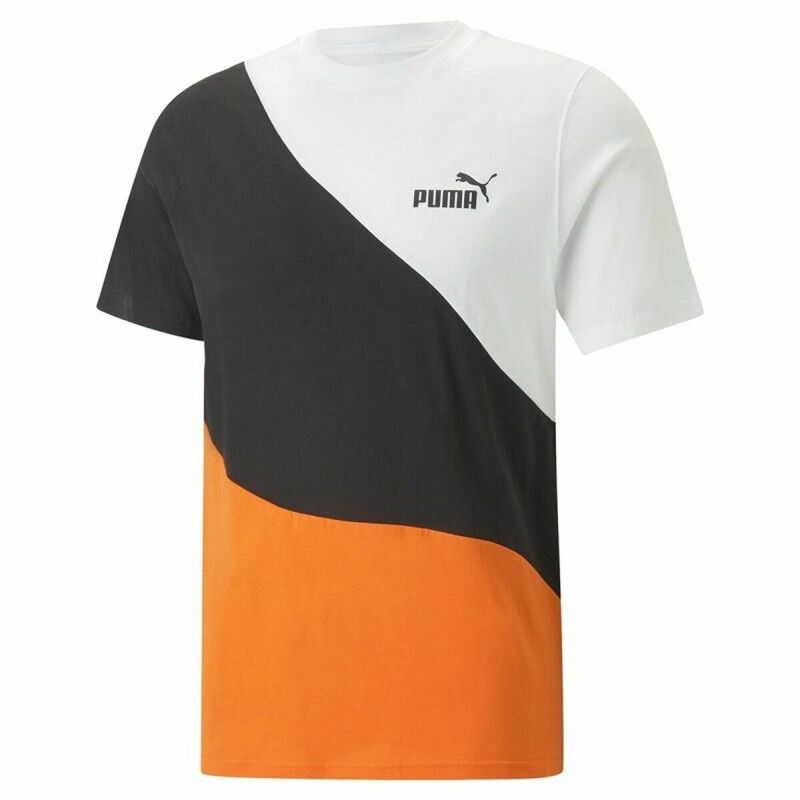 Maglia Puma Power Cat Arancione scuro Uomo Maglia Puma Power Cat Arancione scuro Uomo