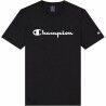 Maglia a Maniche Corte Uomo Champion Crewneck Nero
