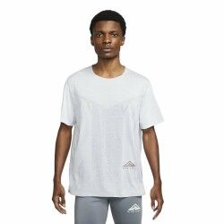 Maglia a Maniche Corte Uomo Nike Dri-FIT Rise 365 Bianco