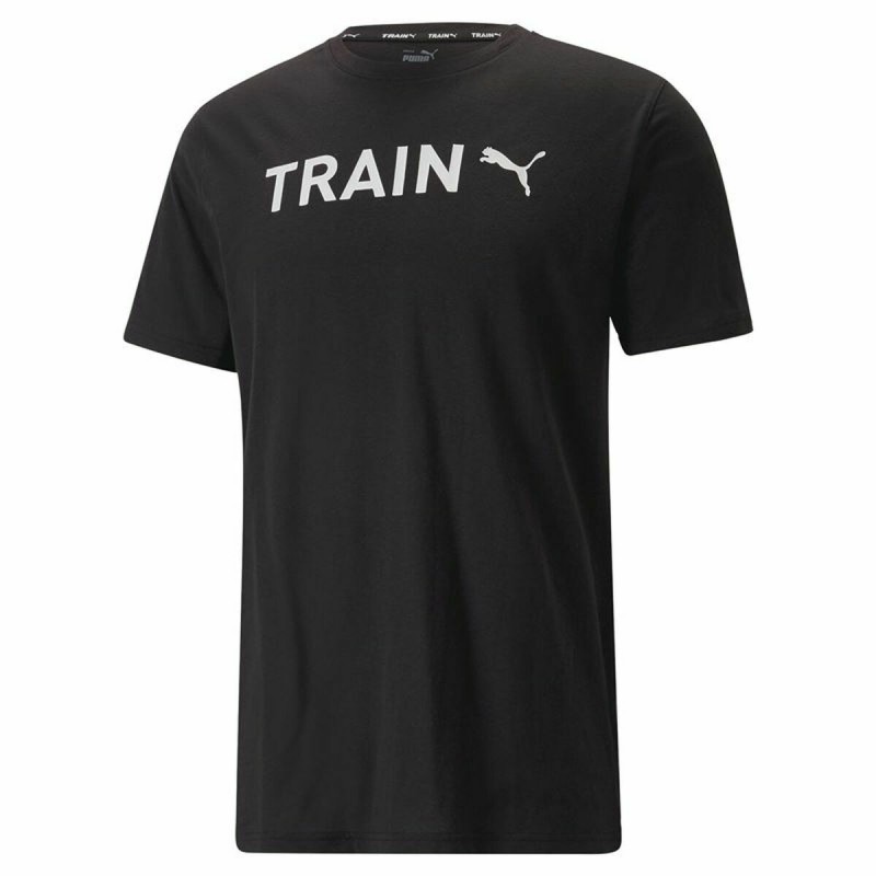 Maglia a Maniche Corte Uomo Puma Graphic Tr Nero Maglia a Maniche Corte Uomo Puma Graphic Tr Nero