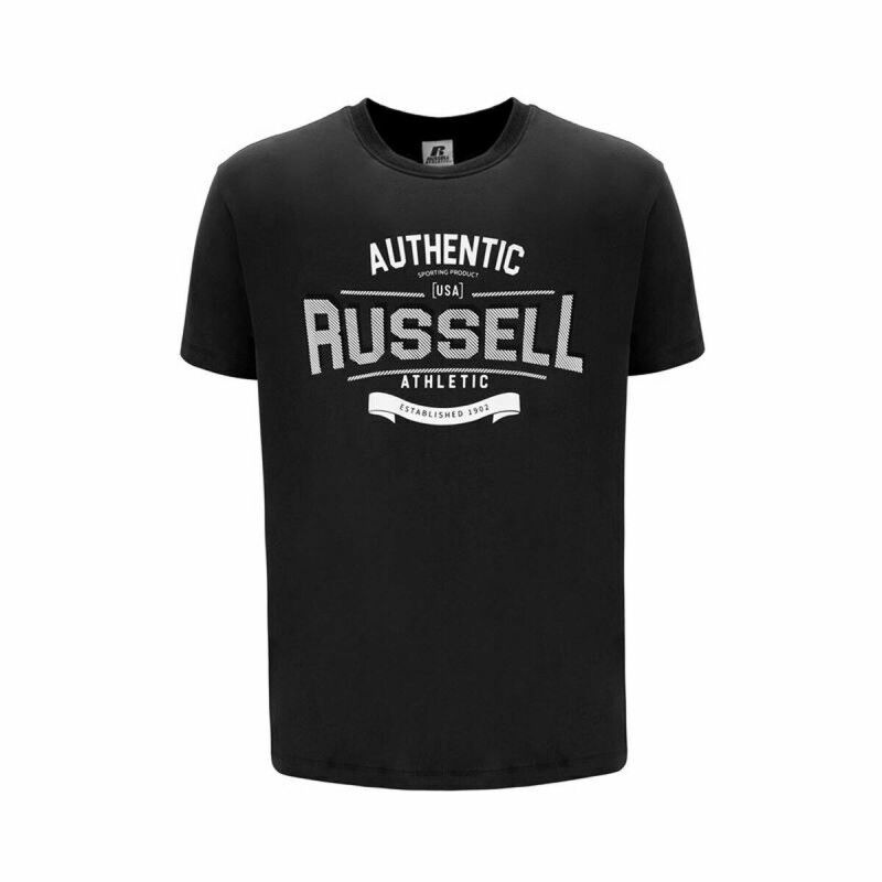 Maglia a Maniche Corte Uomo Russell Athletic Amt A30081 Nero Maglia a Maniche Corte Uomo Russell Athletic Amt A30081 Nero
