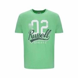 Maglia a Maniche Corte Uomo Russell Athletic Amt A30101 Verde Verde Chiaro