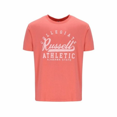 Maglia a Maniche Corte Russell Athletic Amt A30211 Corallo Uomo