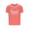 Maglia a Maniche Corte Russell Athletic Amt A30211 Corallo Uomo