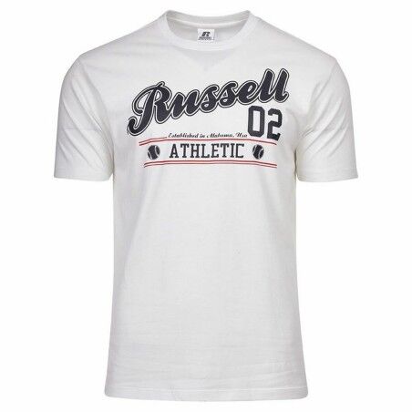 Maglia a Maniche Corte Russell Athletic Amt A30311 Bianco Uomo