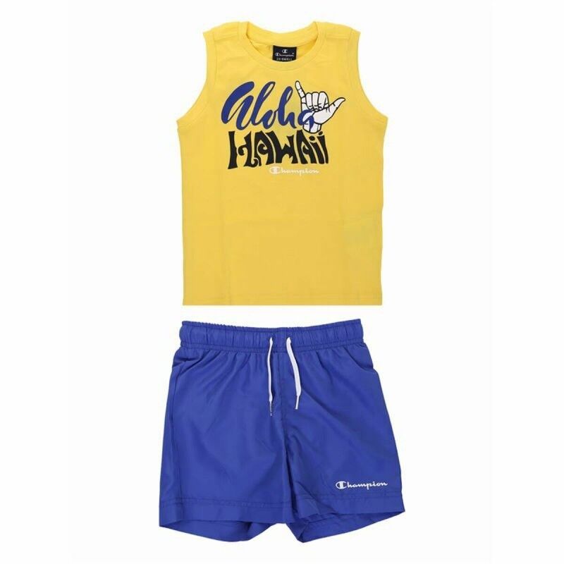 Completo Sportivo per Bambini Champion Giallo 2 Pezzi Completo Sportivo per Bambini Champion Giallo 2 Pezzi