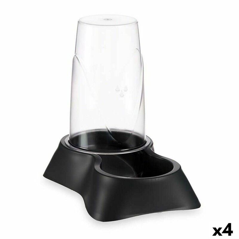 Ciotola per animali domestici Dispenser Nero polipropilene 3,5 L 21,5 x 32,5 x 32,5 cm (4 Unità) Ciotola per animali domestici Dispenser Nero polipropilene 3,5 L 21,5 x 32,5 x 32,5 cm (4 Unità)
