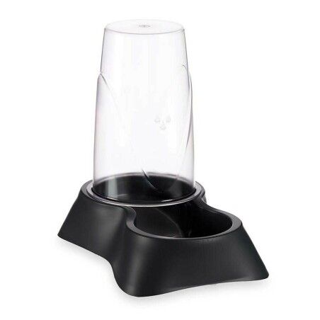 Ciotola per animali domestici Dispenser Nero polipropilene 3,5 L 21,5 x 32,5 x 32,5 cm (4 Unità)