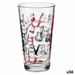 Bicchiere dosatore Vivalto Recipe Vetro 450 ml (36 Unità)