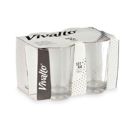 Bicchiere Vivalto RYG2047 Trasparente Vetro 140 ml Caffè (24 Unità)