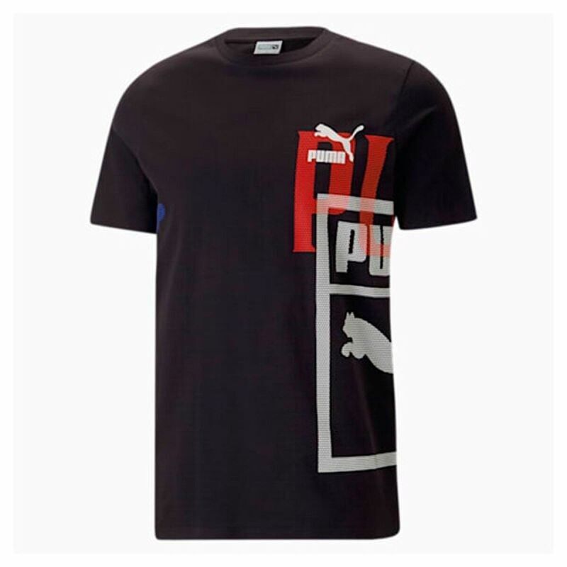 Maglia a Maniche Corte Uomo Puma Classics Nero Maglia a Maniche Corte Uomo Puma Classics Nero
