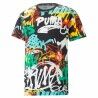 Maglia a Maniche Corte Uomo Puma Graffiti Nero