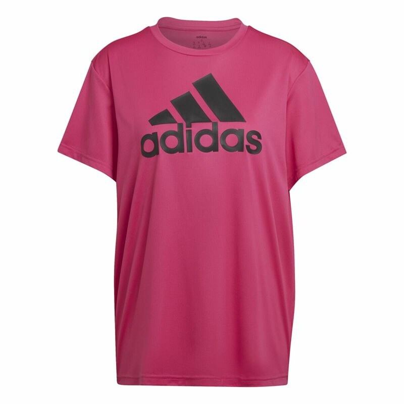 Maglia a Maniche Corte Donna Adidas Boyfriend Sport Rosa scuro Maglia a Maniche Corte Donna Adidas Boyfriend Sport Rosa scuro