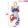 Peluche con Sonagli Winfun Procione 14,5 x 20 x 9,5 cm (6 Unità)