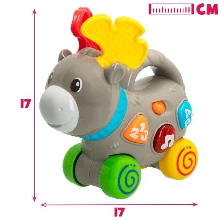 Giocattolo da trascinamento Winfun Alce 17 x 17 x 7,5 cm (6 Unità)