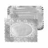Vassoio per aperitivi Algon Argentato Rettangolare 25,5 x 35 x 2 cm Monouso (48 Unità)
