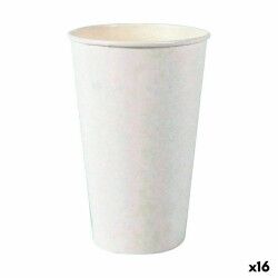 Set di Bicchieri Algon Monouso Cartone Bianco 6 Pezzi 450 ml (16 Unità)