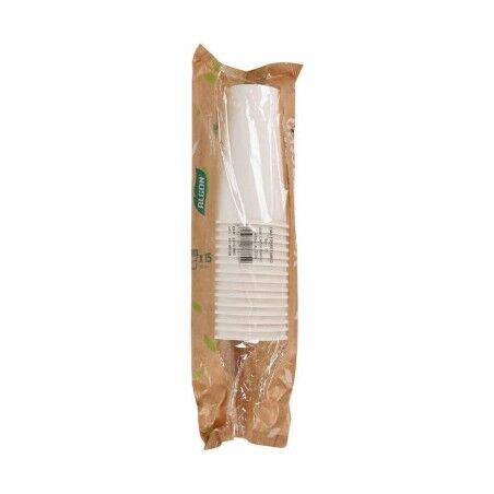 Set di Bicchieri Algon Monouso Cartone Bianco 15 Pezzi 450 ml (16 Unità)