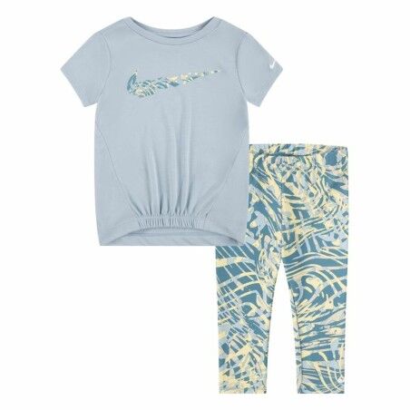 Completo Sportivo per Bambini Nike Dri-Fit Grigio Multicolore 2 Pezzi