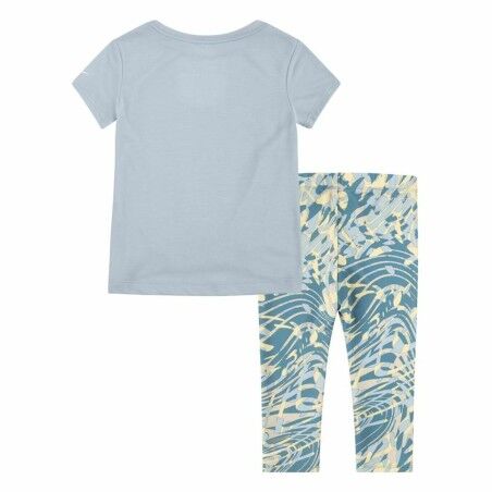 Completo Sportivo per Bambini Nike Dri-Fit Grigio Multicolore 2 Pezzi