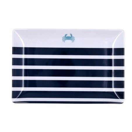 Vassoio per aperitivi Quid Atlantic Multicolore Bioplastica 30 x 20 x 2 cm (12 Unità)