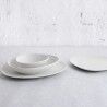 Vassoio per aperitivi Bidasoa Fosil Bianco Ceramica Allumina 25,2 x 24,8 x 1,2 cm (6 Unità)
