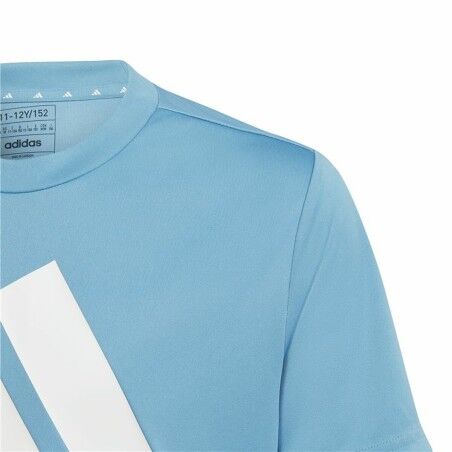 Maglia a Maniche Corte per Bambini Adidas Training Essentials Azzurro Chiaro