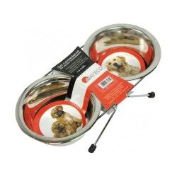 Ciotola per cani Nayeco Acciaio inossidabile 2 x 350 ml