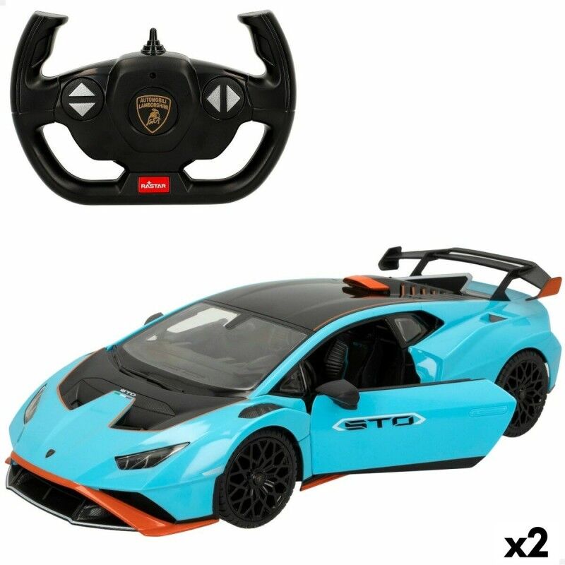 Macchinina Radiocomandata Lamborghini Huracán STO Azzurro 1:14 (2 Unità) Macchinina Radiocomandata Lamborghini Huracán STO Azzurro 1:14 (2 Unità)