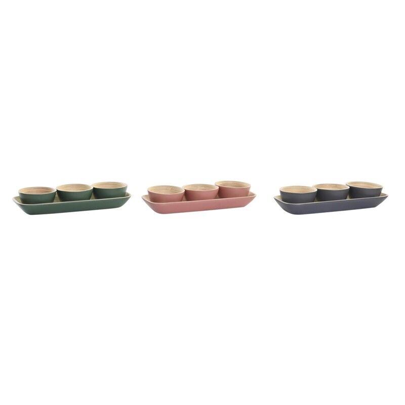 Set da Aperitivo DKD Home Decor Bambù 32 x 12,7 x 3,5 cm (3 Unità) Set da Aperitivo DKD Home Decor Bambù 32 x 12,7 x 3,5 cm (3 Unità)