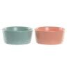 Set da Aperitivo DKD Home Decor 20 x 10,5 x 14 cm Porcellana Multicolore 3 Pezzi