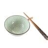 Set per Sushi DKD Home Decor 30 x 21 x 7 cm Verde Blu cielo Gres Orientale (6 Pezzi)