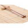 Set per Sushi DKD Home Decor 14,5 x 14,5 x 31 cm Fucsia Mandala Gres Orientale (16 Pezzi)