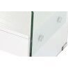 Comodino DKD Home Decor Bianco Trasparente Cristallo Legno MDF 50 x 40 x 45,5 cm
