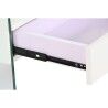 Comodino DKD Home Decor Bianco Trasparente Cristallo Legno MDF 50 x 40 x 45,5 cm
